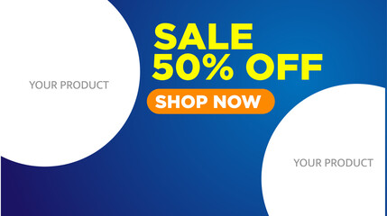  Super Sale modern Banner design template