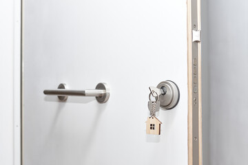 forgotten keys with the door open