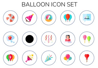 balloon icon set