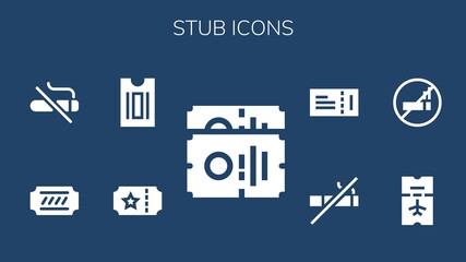 stub icon set