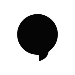 vector illustration icon of speech bubble glyph