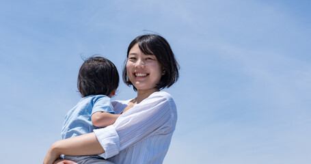 夏休みの家族