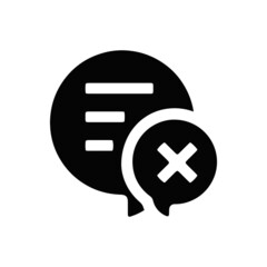 Obraz premium vector illustration icon of speech bubble glyph