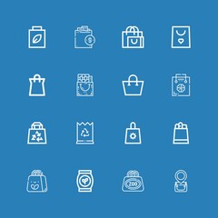 Editable 16 packet icons for web and mobile