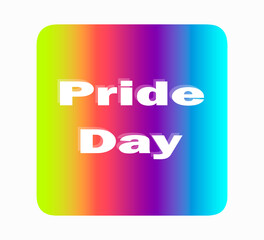 Rainbow World gay pride day vector illustration.