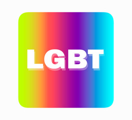 Rainbow flag. Vector. Accurate dimensions, element proportions and colors. Lgbt icon