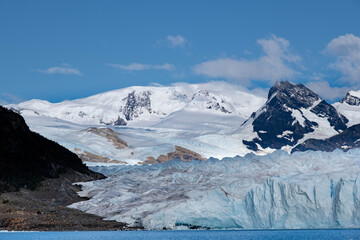 Perito Moreno glacier wall in patagonia argentina