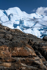 Fototapeta na wymiar Perito Moreno glacier wall in patagonia argentina