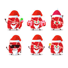 Santa Claus emoticons with meat cartoon character