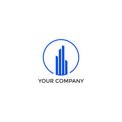 PROPERTIES REAL ESTATES BUILDING LOGO DESIGN VECTOR.