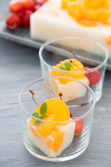 みかん缶の牛乳寒天