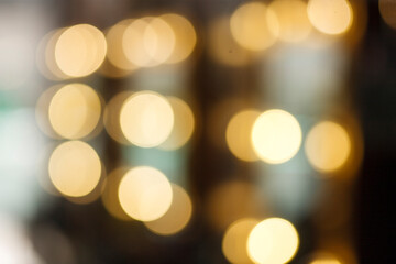 golden christmas lights