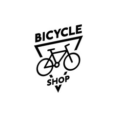 Bicycle modern logo. Creative logo. Beautiful and simple element.
