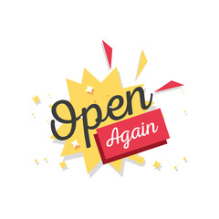 open again detailed style icon vector design