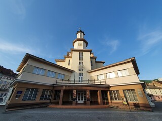 The central square of the Ivano-Frankivsk city, Ukraine, ancient architecture
