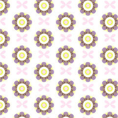 Flower pattern vector,pattern abstract vector background. Modern stylish texture.
