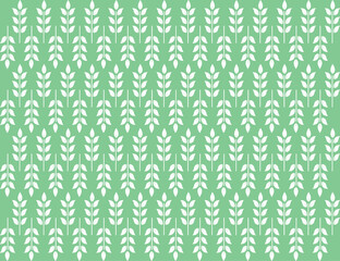 seamless pattern with green leaves