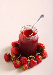 Homemade strawberry jam