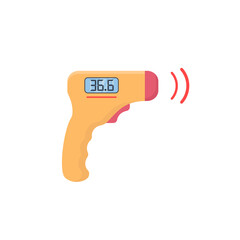 Digital contactless infrared thermometer vector illustration design