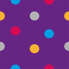 geometric pattern with multicolored circles on a blue background for fabric and Wallpaper