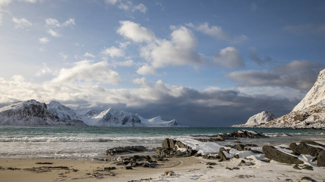 Strand auf den Loforten - Winter