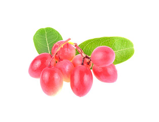 Mango yawning lime boo isolated on white background.Thai herbal medicine.