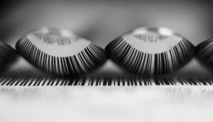 black and white chocolate candies