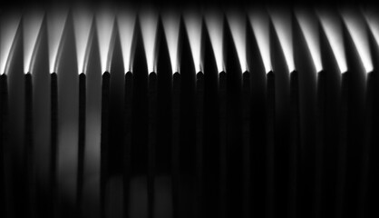 close up of a black pencil