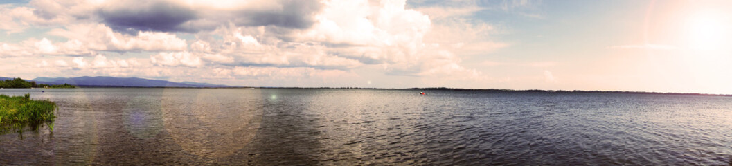 Clouds over the beautiful Zemplinska Sirava, Slovakia