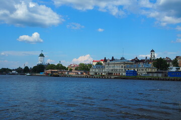 The ancient Russian city of Vyborg. An ancient city by the sea.