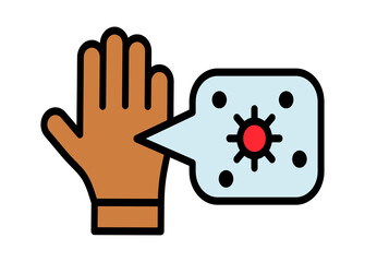 Dirty Hands Icon , Hand washing  icon