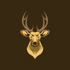 Deer logo template vector - Eps 10