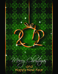 2021 Happy New Year background for your seasonal invitations, festive posters, greetings cards.