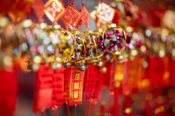 traditional chinese  temple lanterns