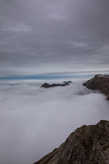 Nebel in den Allgäuer Alpen - Nebelhorn