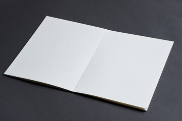 Folded bifold business green card mockup