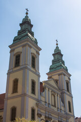 Obraz premium View of the City Mother Church of the Blessed Virgin in Budapest. Hungary