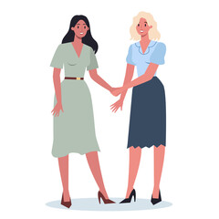 Teamwork concept. Business people shaking hands. Idea of