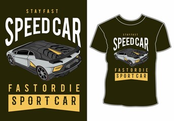 speed car,shirt design