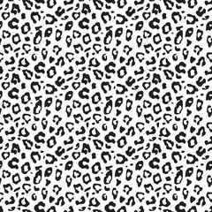 Abstract leopard skin background. Jaguar, leopard, cheetah, panther. Black and white camouflage background.EPS 10