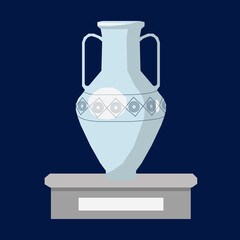 Ancient Greek amphora isolated illustration