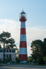 Lighthouse in the morning on the Black Sea, Georgia Poti