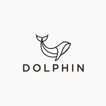 dolphin logo / dolphin icon