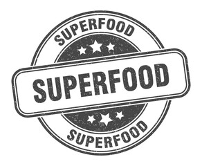 superfood stamp. superfood round grunge sign. label