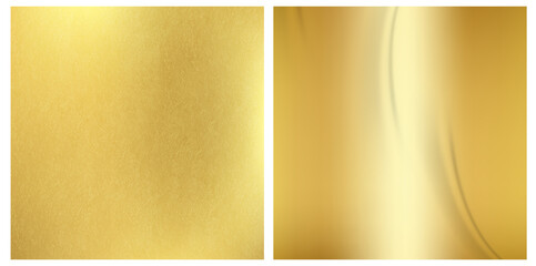 Golden textured square backgrounds. Vector