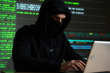 Hacker internet computer crime cyber attack network security programming code password protection