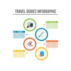 Travel guides infographic vector