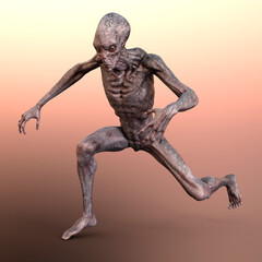 3D Rendering Fantasy Alien
