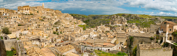 Fototapeta na wymiar Italy Puglia Matera Unesco world heritage town