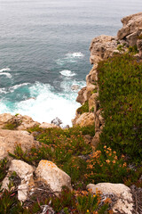 Felsvorsprung Punta del Dichoso, Suances an der Grünen Küste, Costa Verde, Kantabrien, Nordspanien